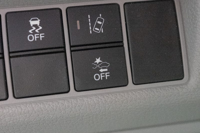 Dashboard emergency braking icon