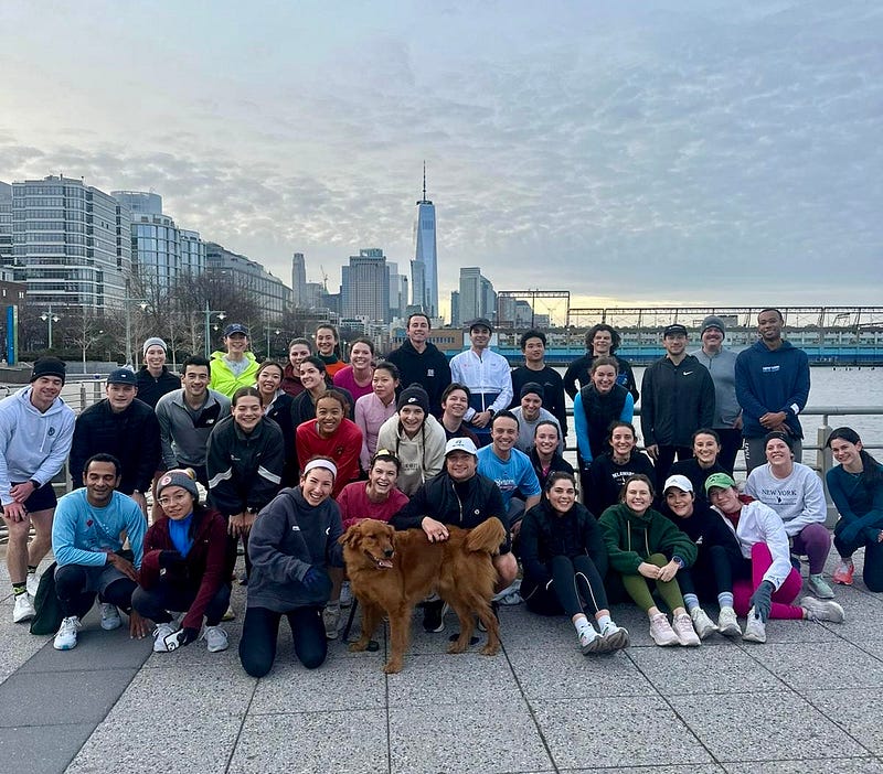 Morning run with friends