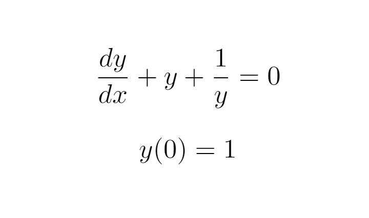 Conceptual illustration of differential equations