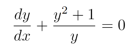 Moving terms in a differential equation