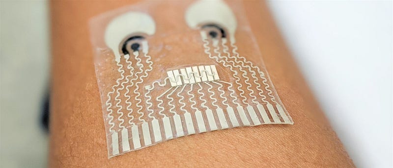 Innovative wearable health patch monitoring vital signs