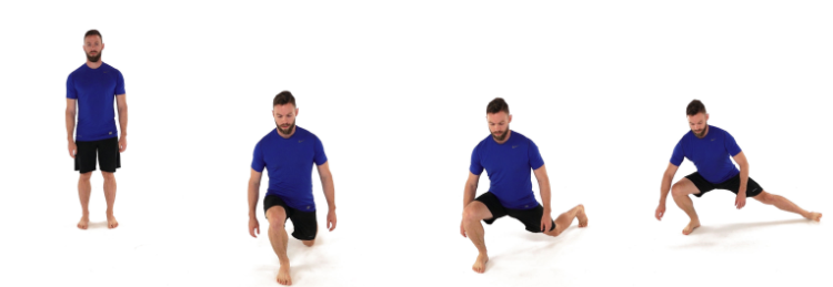 Multidirectional lunge exercise