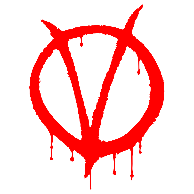 Symbol from *V for Vendetta*