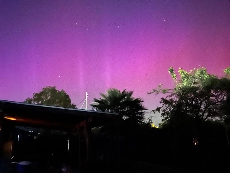 Residents marvel at the Northern Lights in California