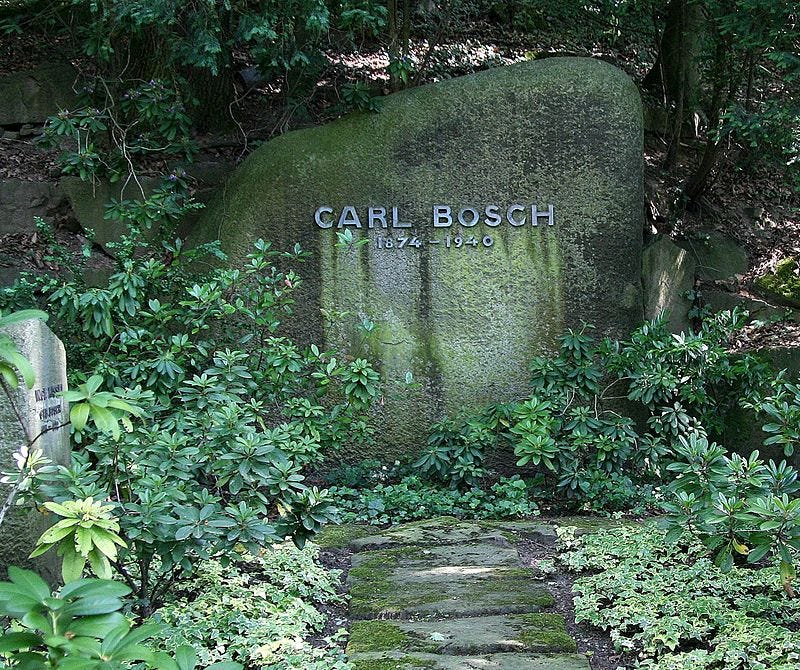 Carl Bosch’s grave in Heidelberg