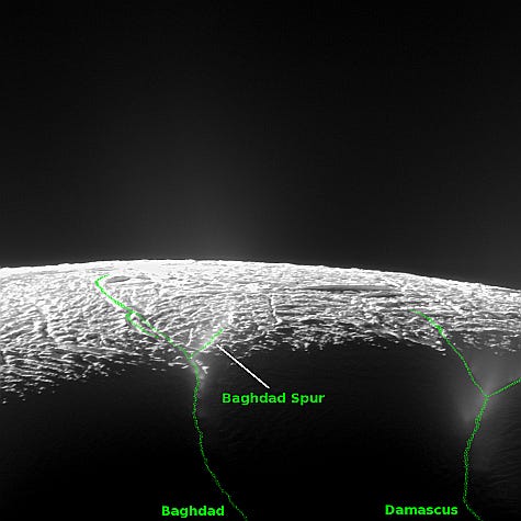 Cassini's view of Enceladus