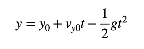 Kinematic Equation Representation