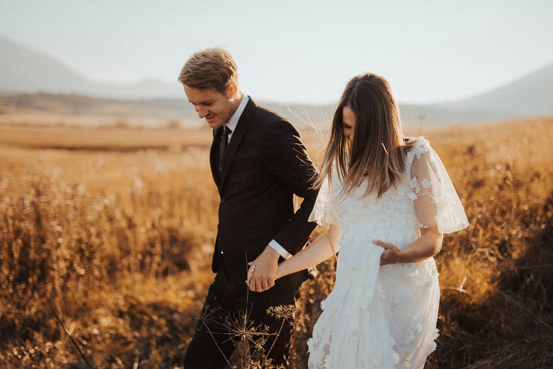 A couple enjoying a peaceful moment together