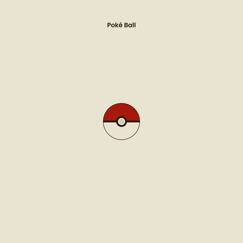 Classic Poké Ball design