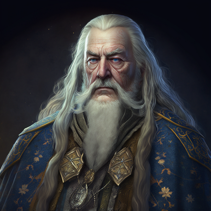 AI-generated image of Professor Albus Dumbledore