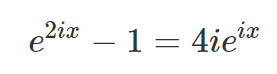 Exponential transformation of the sine equation