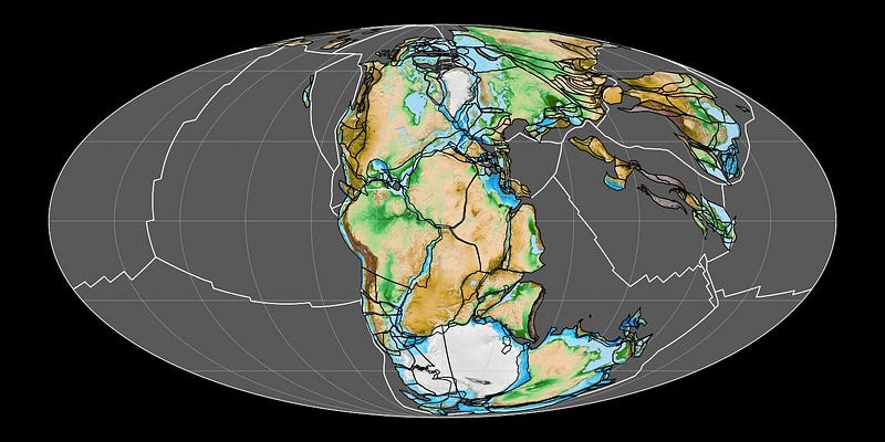 Geological layers illustrating the Earth's extensive timeline