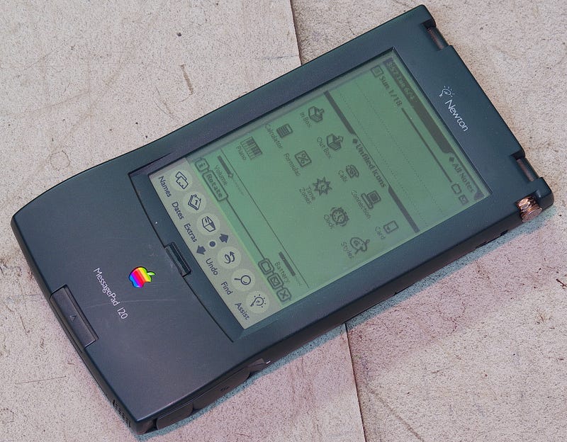 Newton MessagePad, an early PDA model