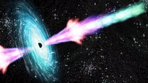 Visualization of gamma-ray bursts in the universe