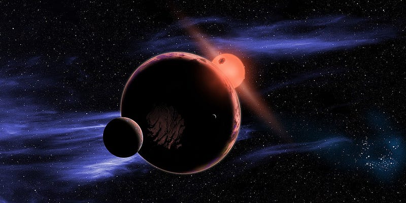 Visualization of the two potentially habitable planets