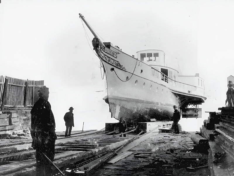 A historical image of the Alpine Titanic