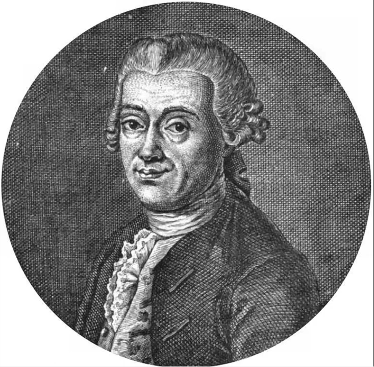 Portrait of Johann Titius, notable astronomer