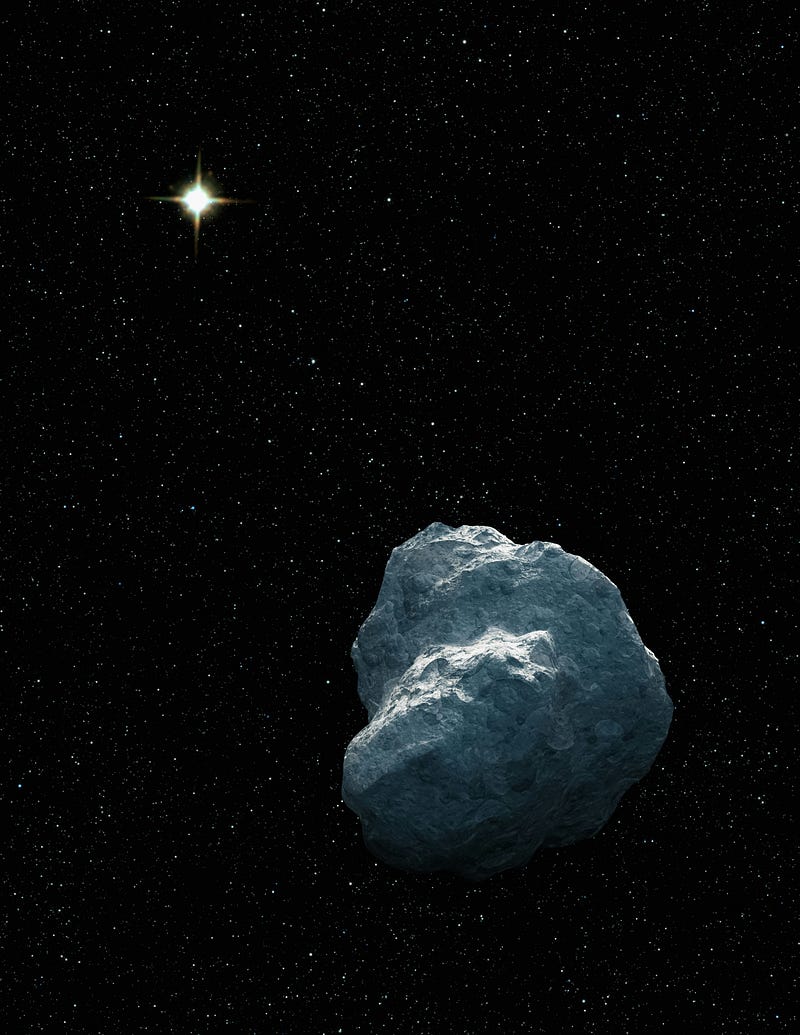 NASA's Hubble Telescope image of the asteroid Psyche